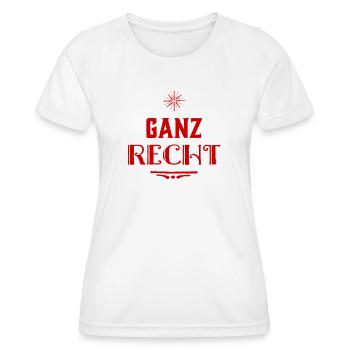 volle Zustimmung - Frauen Funktions-T-Shirt - Weiß - Vorne - AI Model Female 172 dark (172cm)
