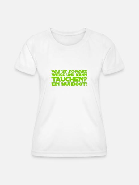 Flachwitze sind super - Frauen Funktions-T-Shirt - Weiß