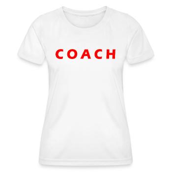 COACH - Women's Functional T-Shirt - white - Front - AI Model Female 172 dark (172cm)