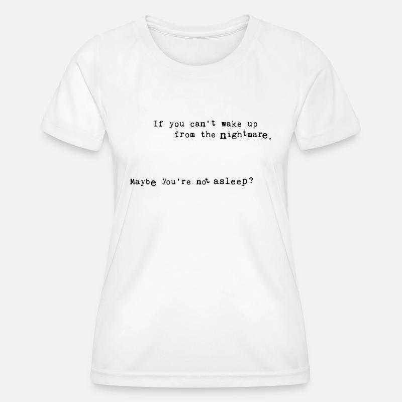 Nightmare (customize color) - Women's Functional T-Shirt - white