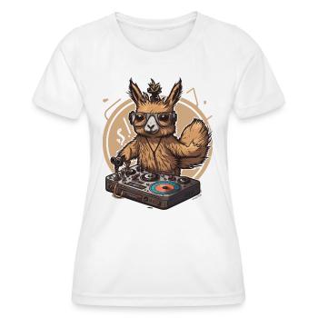 Llama Beats - Women's Functional T-Shirt - white - Front - AI Model Female 172 dark (172cm)