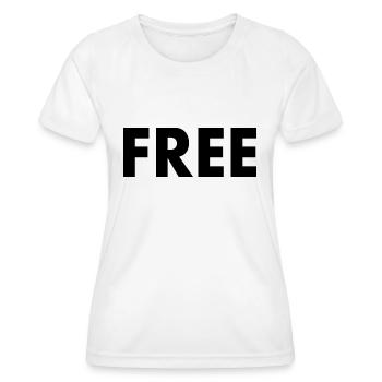 Free - Women's Functional T-Shirt - white - Front - AI Model Female 172 dark (172cm)