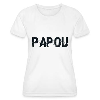Super Papuan . Daddy Father's Day Gift - Women's Functional T-Shirt - white - Front - AI Model Female 172 dark (172cm)