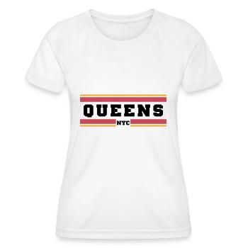 Queens Nyc - Women's Functional T-Shirt - white - Front - AI Model Female 172 dark (172cm)