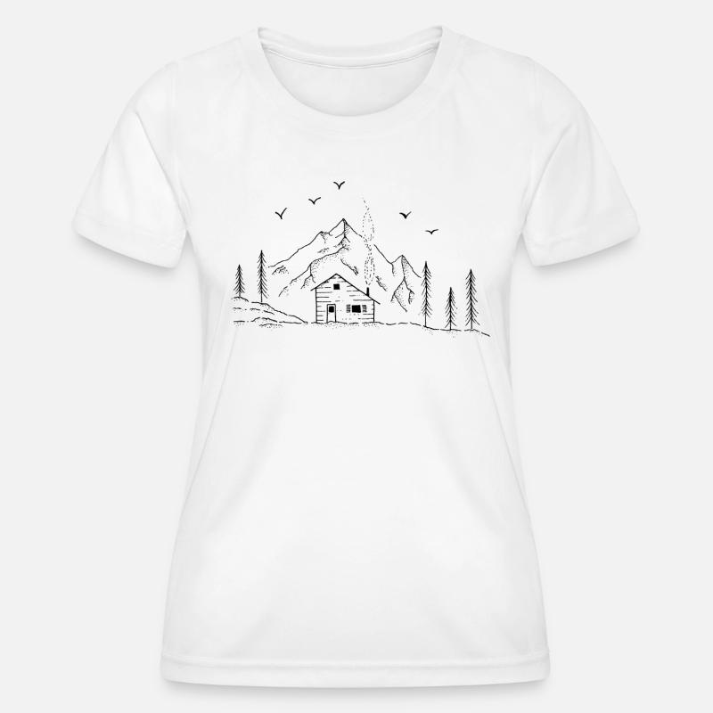 Mountain hut - Women's Functional T-Shirt - white