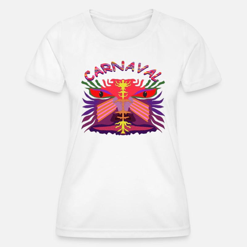 carnival mask - Women's Functional T-Shirt - white