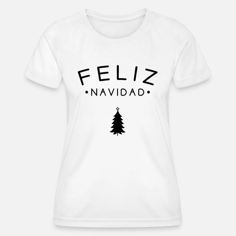 Feliz Navidad - Women's Functional T-Shirt - white