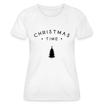 Weihnachtszeit - Frauen Funktions-T-Shirt - Weiß - Vorne - AI Model Female 172 dark (172cm)