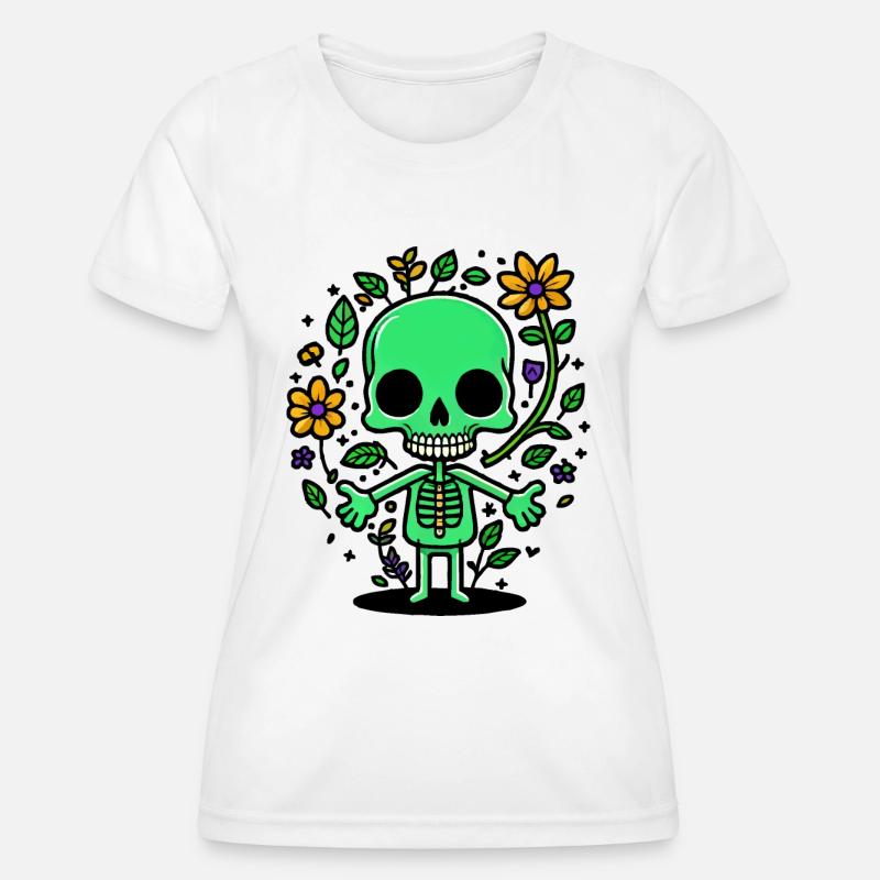 Skeleton - Women's Functional T-Shirt - white