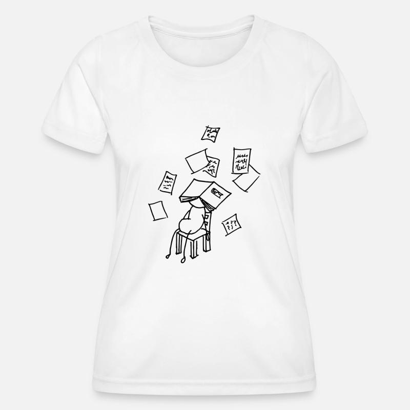 sick or school - Women's Functional T-Shirt - white