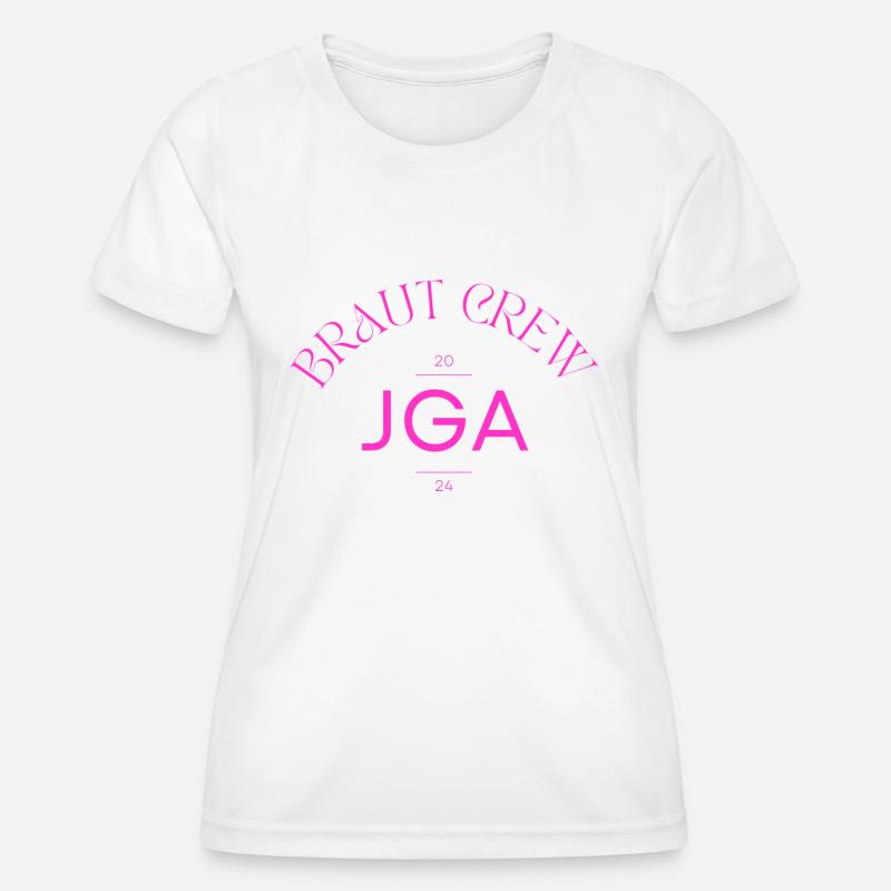 Bride Crew - Bachelor Party 2024 - Women's Functional T-Shirt - white