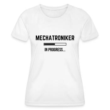 Mécatronicien en cours - T-shirt sport Femme - blanc - Devant - AI Model Female 172 dark (172cm)