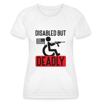 2nd Amendment Gun Lover Pro Gun Control - Women's Functional T-Shirt - white - Front - AI Model Female 172 dark (172cm)