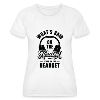 Directeur Général Théâtre Drame - T-shirt sport Femme - blanc - Devant - AI Model Female 172 dark (172cm)