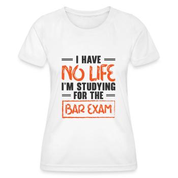 Studium Jurastudium Studenten Staatsexamen - Frauen Funktions-T-Shirt - Weiß - Vorne - AI Model Female 172 dark (172cm)