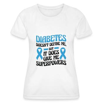 Diabetische Bauchspeicheldrüse - Frauen Funktions-T-Shirt - Weiß - Vorne - AI Model Female 172 dark (172cm)