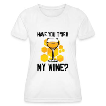 Honig Wein Met Biene Heimbrauer Viking - Frauen Funktions-T-Shirt - Weiß - Vorne - AI Model Female 172 dark (172cm)