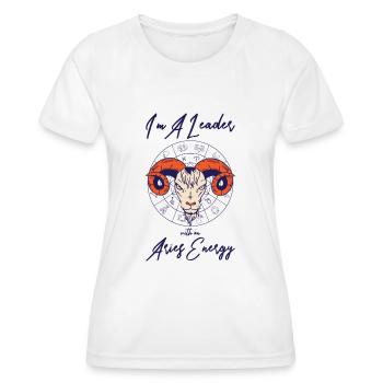 Widder Energie Astrologie Führung Astrologie Fan - Frauen Funktions-T-Shirt - Weiß - Vorne - AI Model Female 172 dark (172cm)