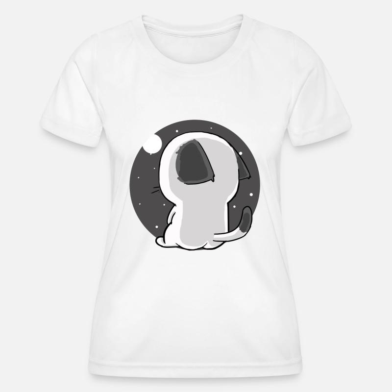 cat - Women's Functional T-Shirt - white