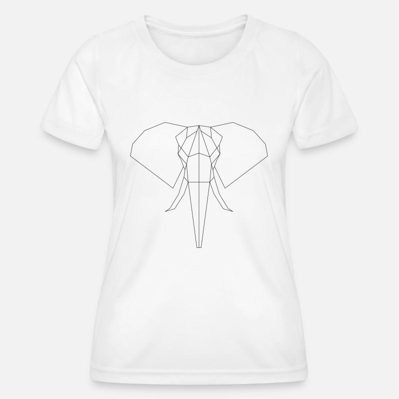 Elephant line - Women's Functional T-Shirt - white