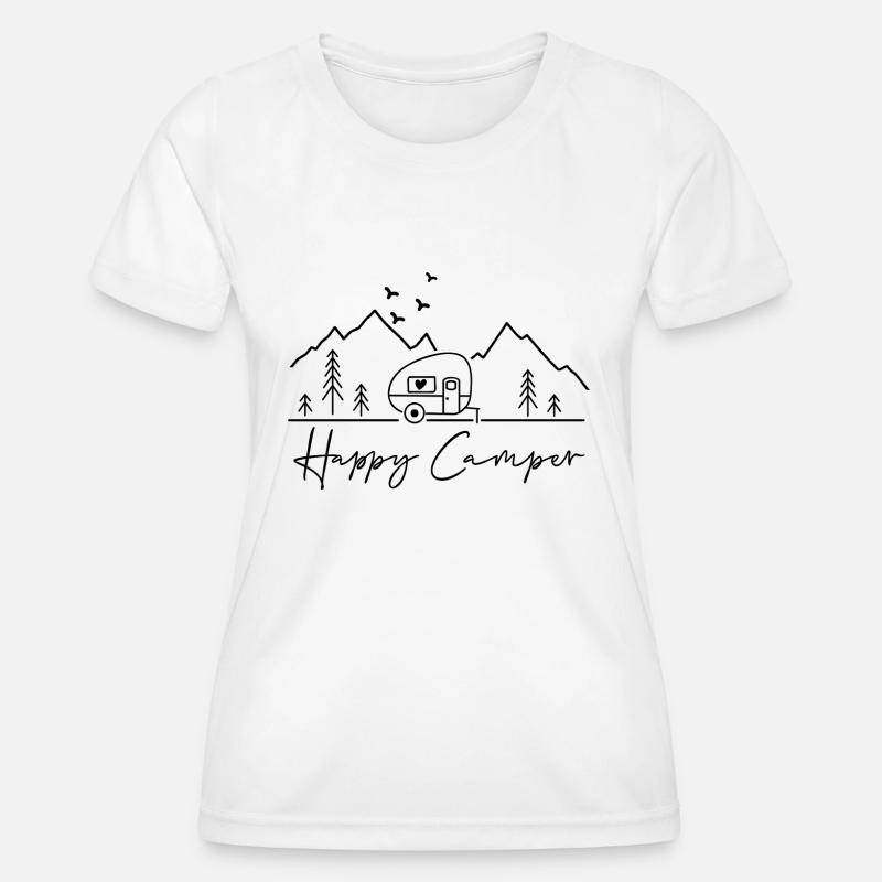 Happy camper - Women's Functional T-Shirt - white