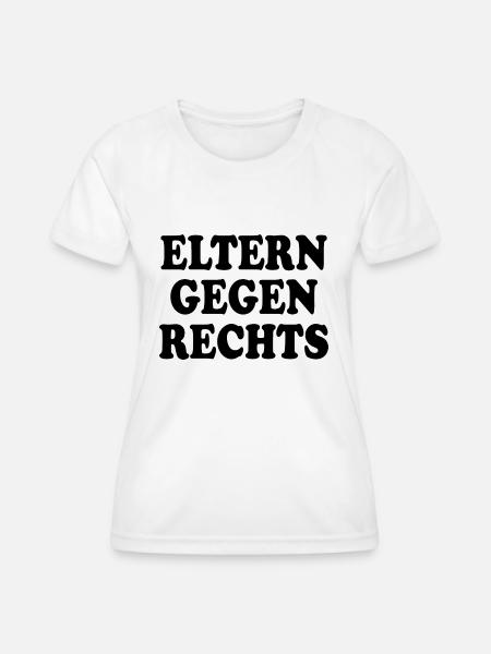 Eltern gegen rechts - Frauen Funktions-T-Shirt - Weiß
