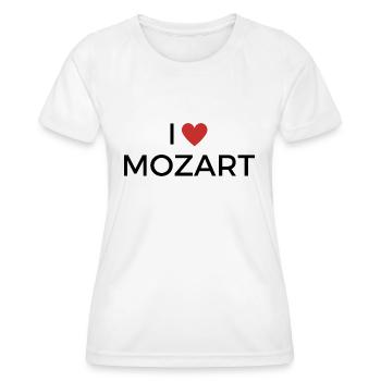 Ich liebe Mozart! - Frauen Funktions-T-Shirt - Weiß - Vorne - AI Model Female 172 dark (172cm)