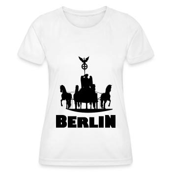 The capital Berlin - Women's Functional T-Shirt - white - Front - AI Model Female 172 dark (172cm)