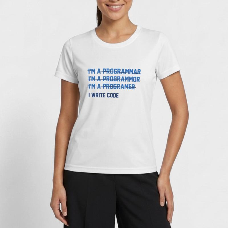I Write Code Women's Functional T-Shirt