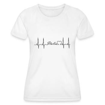 Italia - Frauen Funktions-T-Shirt - Weiß - Vorne - AI Model Female 172 dark (172cm)