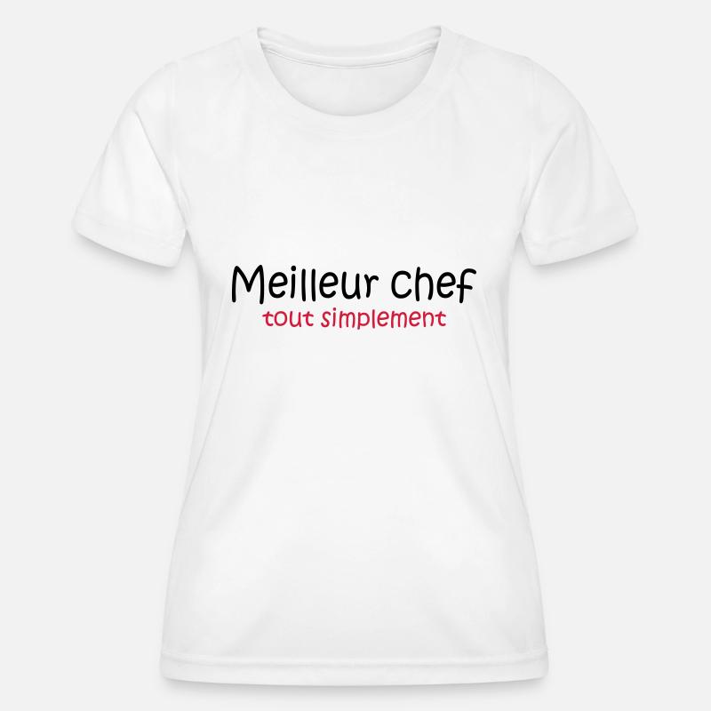 Meilleur chef tout simplement - Women's Functional T-Shirt - white
