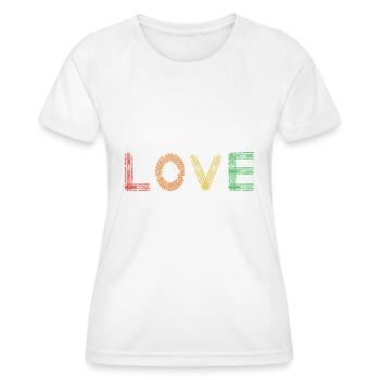 Dirt Biker Riding LOVE Dirt Bike - Frauen Funktions-T-Shirt - Weiß - Vorne - AI Model Female 172 dark (172cm)