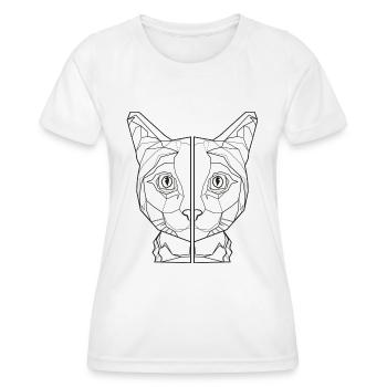 katzenliebhaber geschenk katzen freund katzenshirt - Frauen Funktions-T-Shirt - Weiß - Vorne - AI Model Female 172 dark (172cm)