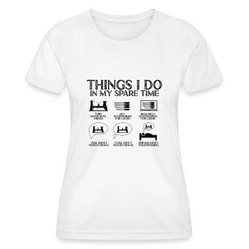 Tourneurs Drechselbank Drechsel - T-shirt sport Femme - blanc - Devant - AI Model Female 172 dark (172cm)
