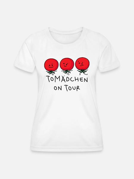 Junggesellinen Tomaten Weiberabend - Frauen Funktions-T-Shirt - Weiß