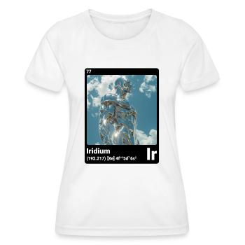AI am Iridium (bk) Stilelement periodisch - Frauen Funktions-T-Shirt - Weiß - Vorne - AI Model Female 172 dark (172cm)