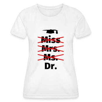 Doktortitel PhD Frau Abschluss Geschenk - Frauen Funktions-T-Shirt - Weiß - Vorne - AI Model Female 172 dark (172cm)