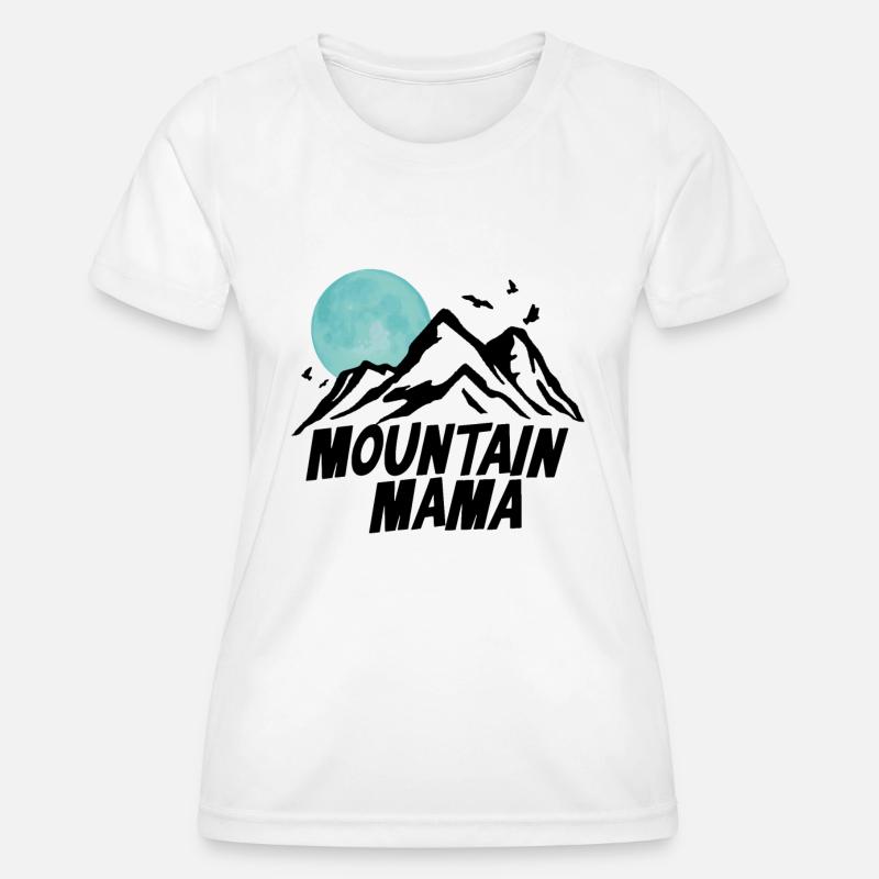 Mountain Mama - Women's Functional T-Shirt - white
