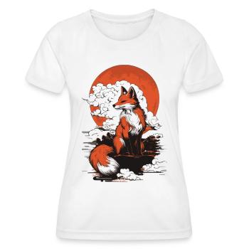 Fuchs Kitsune Japan - Frauen Funktions-T-Shirt - Weiß - Vorne - AI Model Female 172 dark (172cm)