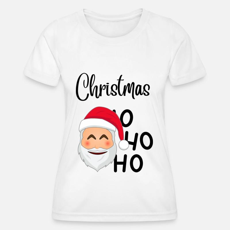 Christmas HoHoHo - Women's Functional T-Shirt - white