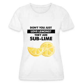 Lemonade Zitrone Limonade Limonaden Stand Design - Frauen Funktions-T-Shirt - Weiß - Vorne - AI Model Female 172 dark (172cm)