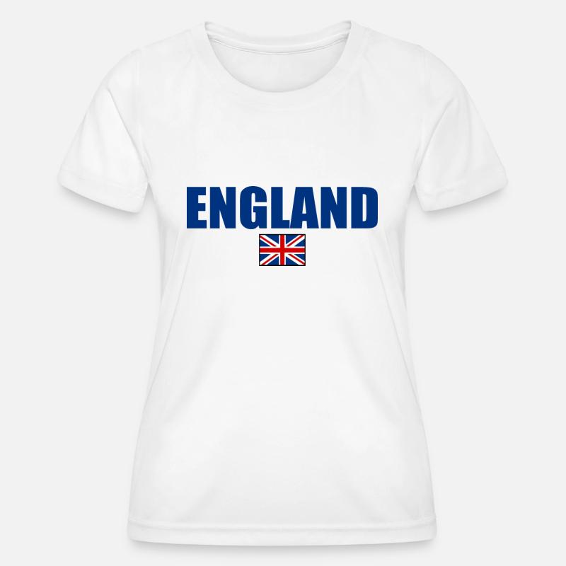 England - Women's Functional T-Shirt - white