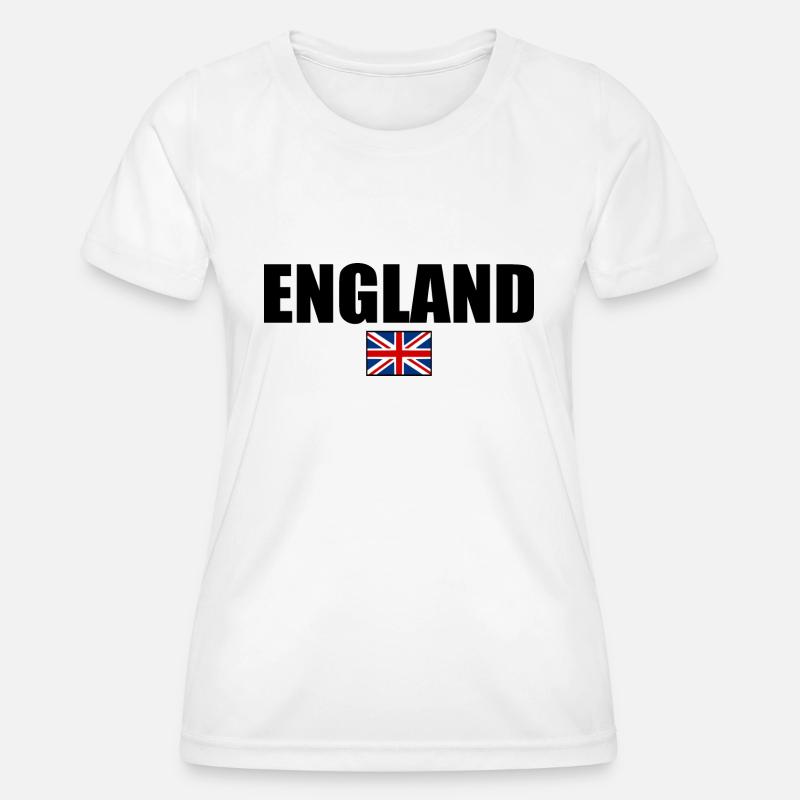 England - Women's Functional T-Shirt - white