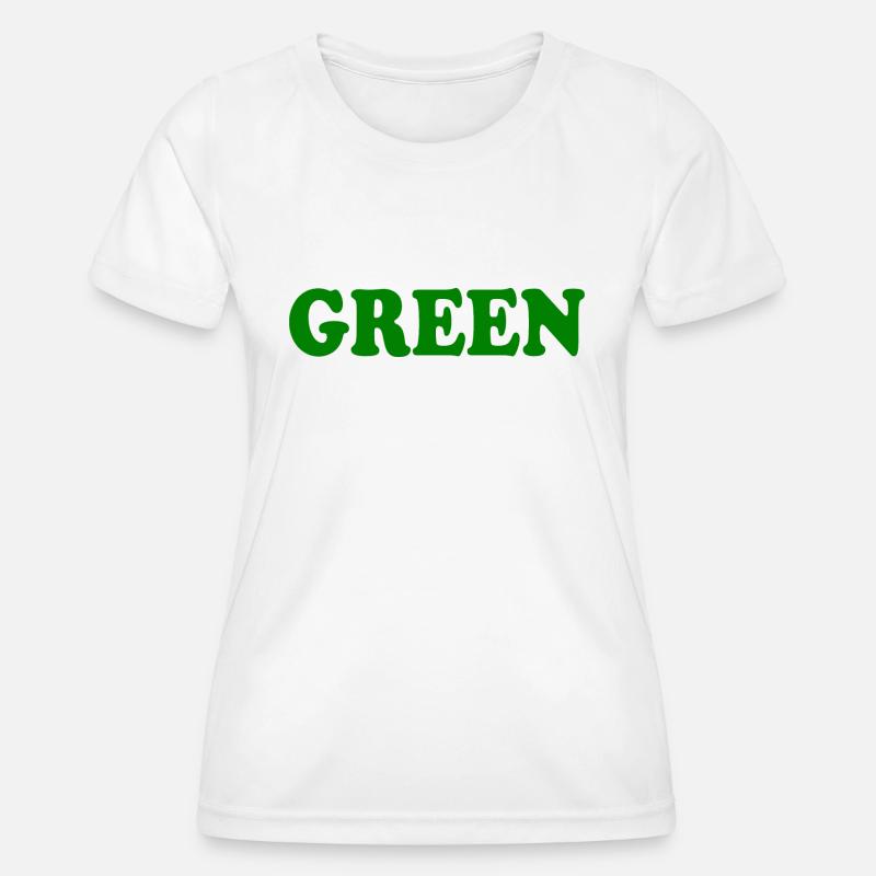 Green - Women's Functional T-Shirt - white