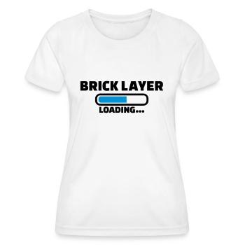Brick layer - Women's Functional T-Shirt - white - Front - AI Model Female 172 dark (172cm)
