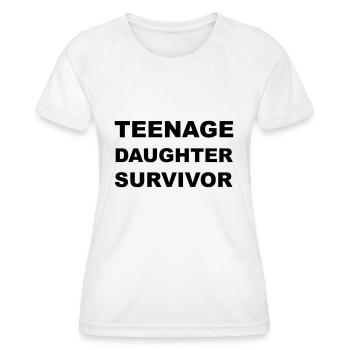 Teenage Daughter Survivor - Frauen Funktions-T-Shirt - Weiß - Vorne - AI Model Female 172 dark (172cm)
