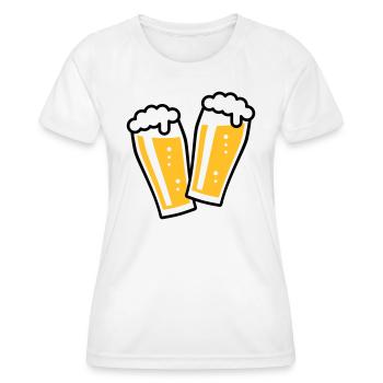 XDoppelter Willie (2) - Frauen Funktions-T-Shirt - Weiß - Vorne - AI Model Female 172 dark (172cm)