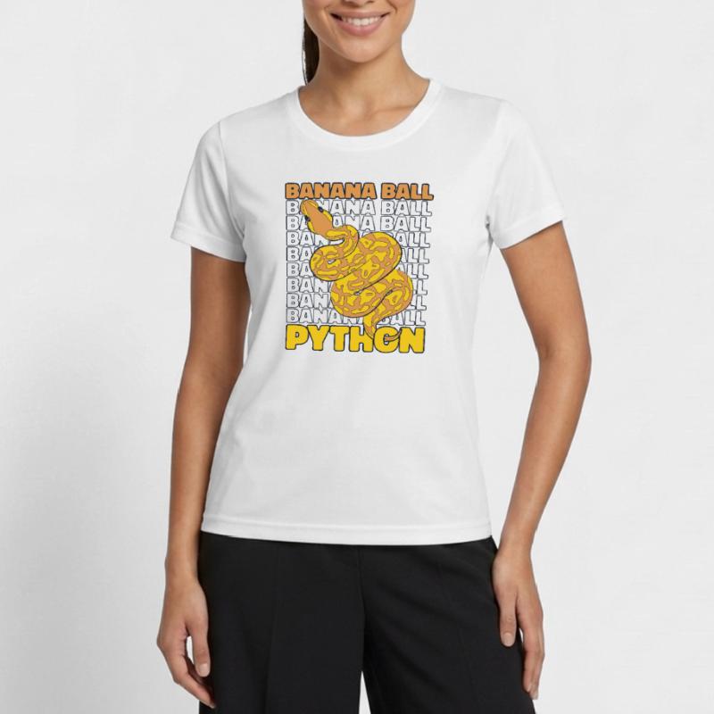 Banana Ball Python Schlange Python Banana Ball Frauen Funktions-T-Shirt