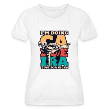 Capoeira für Kicks Capoeirista Ginga Tanz - Frauen Funktions-T-Shirt - Weiß - Vorne - AI Model Female 172 dark (172cm)