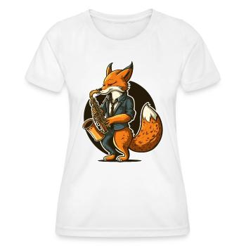 Jazz Fuchs - Frauen Funktions-T-Shirt - Weiß - Vorne - AI Model Female 172 dark (172cm)